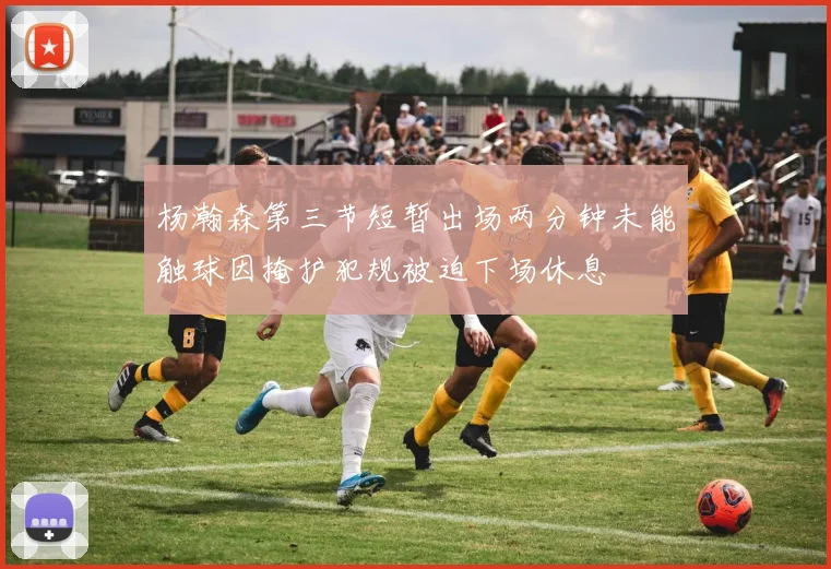 杨瀚森第三节短暂出场两分钟未能触球因掩护犯规被迫下场休息